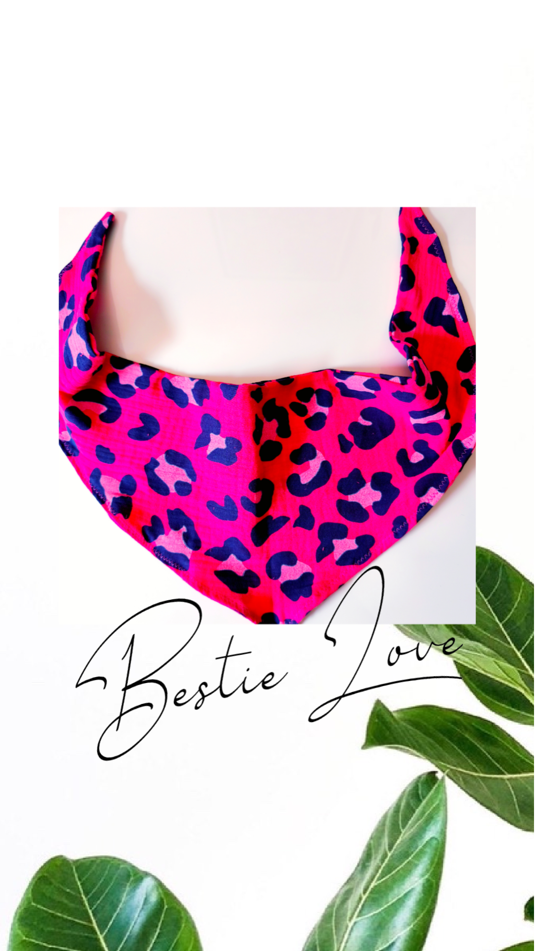 Flottes Hundehalstuch aus hochwertigen Baumwolle für kleine Hunde/ Handmade mit ❤️