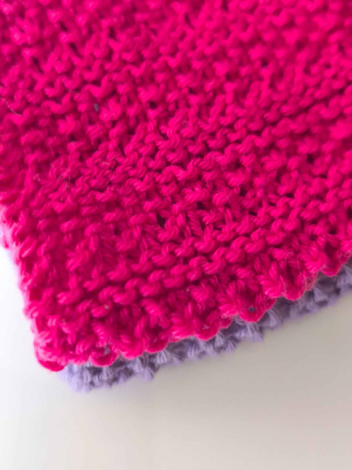 Kräftige Farben! Gestrickte Spültücher aus 100 % iger Baumwolle. 2- Set