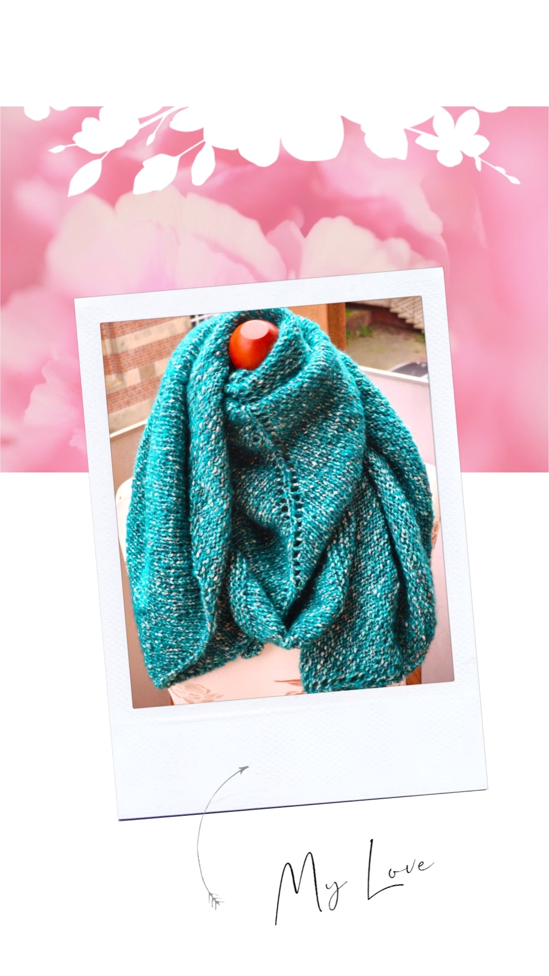 Kuscheliges gestricktes Dreieckstuch