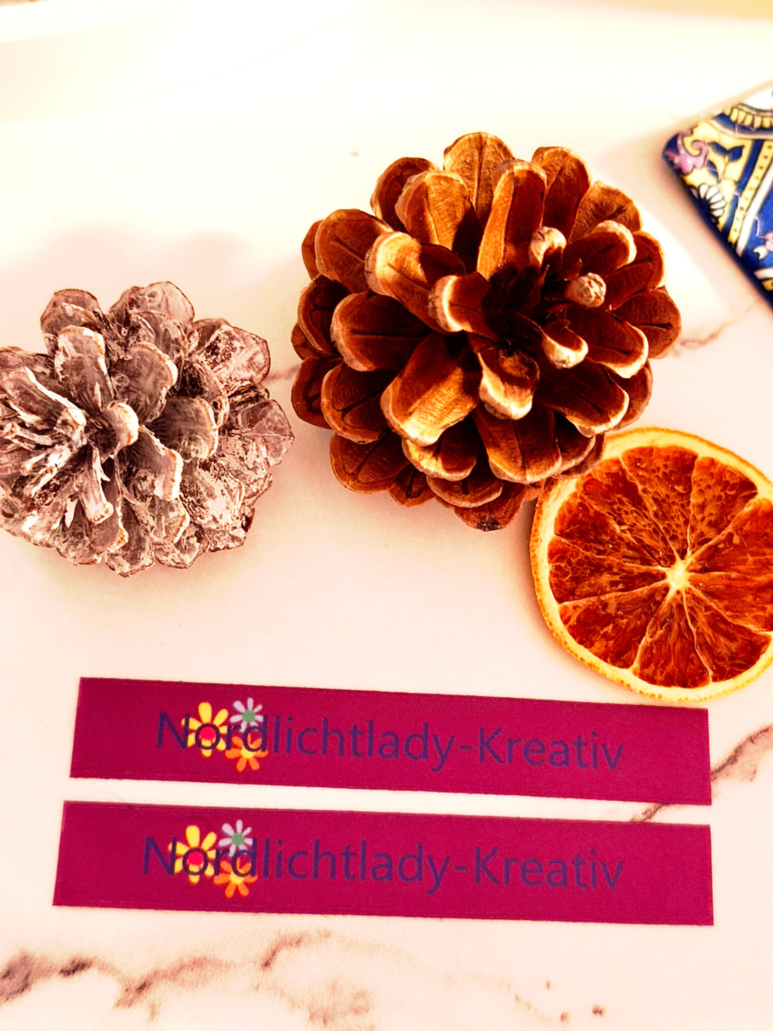 Das Label zu meinen genähten Tüchern