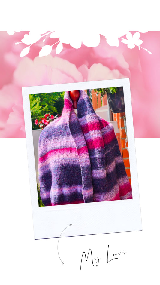 Gestrickte XXL Stola