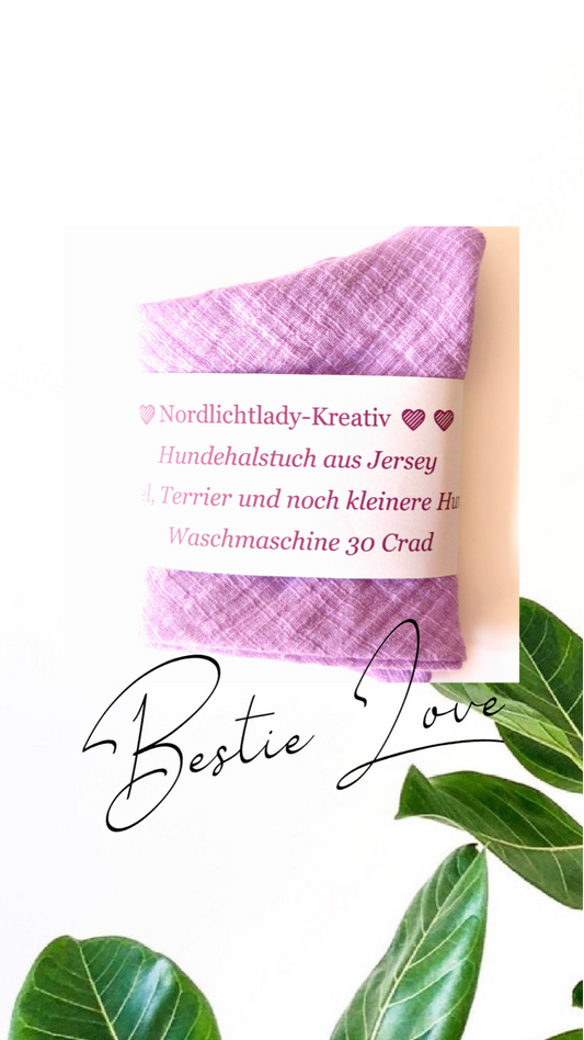 Flottes Hundehalstuch für kleine Hunde.                          Handmade mit ❤️